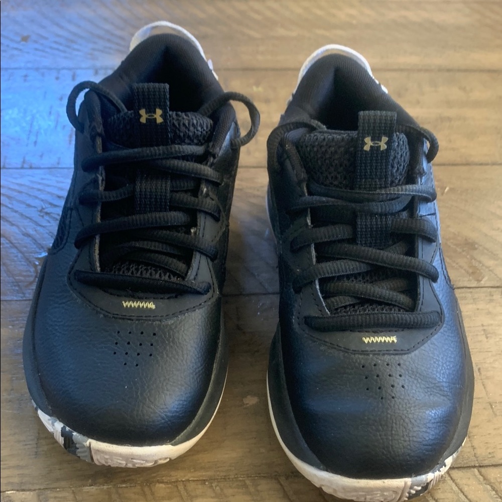 Under Armour Kids Black and White Sneakers - Picture 2 of 5